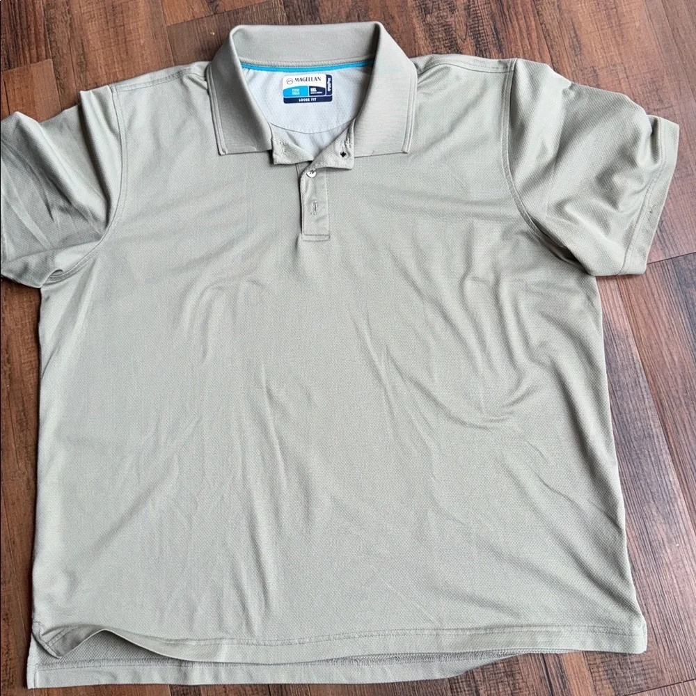 ❤️Magellan Outdoors Men's Polo Shirts - Blue and Tan